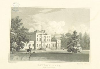 Sandon Hall in 1818. | The British Library