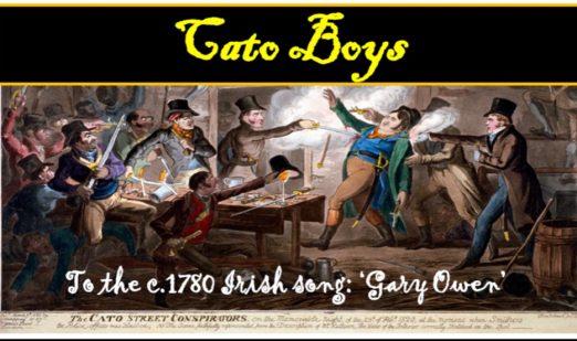 SONG: Cato Boys (After Irish Jig-Gary Owen c 1780)